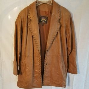 Vintage Brown Leather Jacket